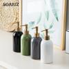 Ceramic Lotion Bottle Press Shampoo Body Wash Hand Sanitizer Dispenser Bottle