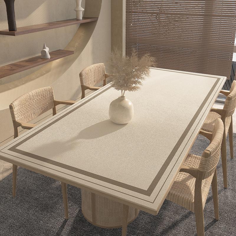 

Водонепроницаемый кожаный коврик для стола Легко чистится Высокотемпературостойкий Защитник стола Маслостойкий Коврик для обеденного стола Для дома и кухни 60 x 120cm