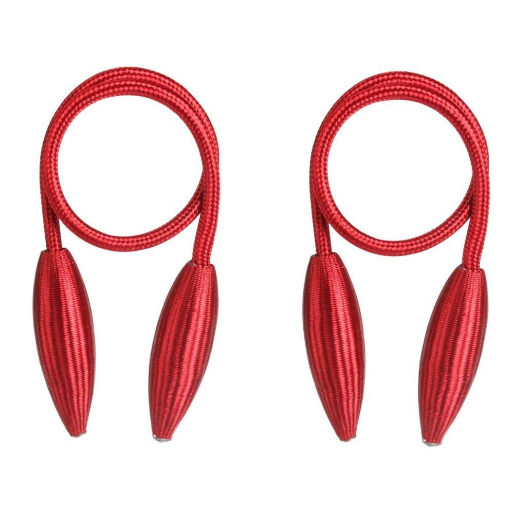 

2pcs/set Bud Shape Curtain Buckle Straps Adjust Twist Curtain Tie Strap Curtain Accessoires червоний