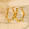 High-Grade Hydraulic Earrings, Niche Stainless Steel Electroplating Personalized Multi-Type Geometric Personalized Stud Earrings