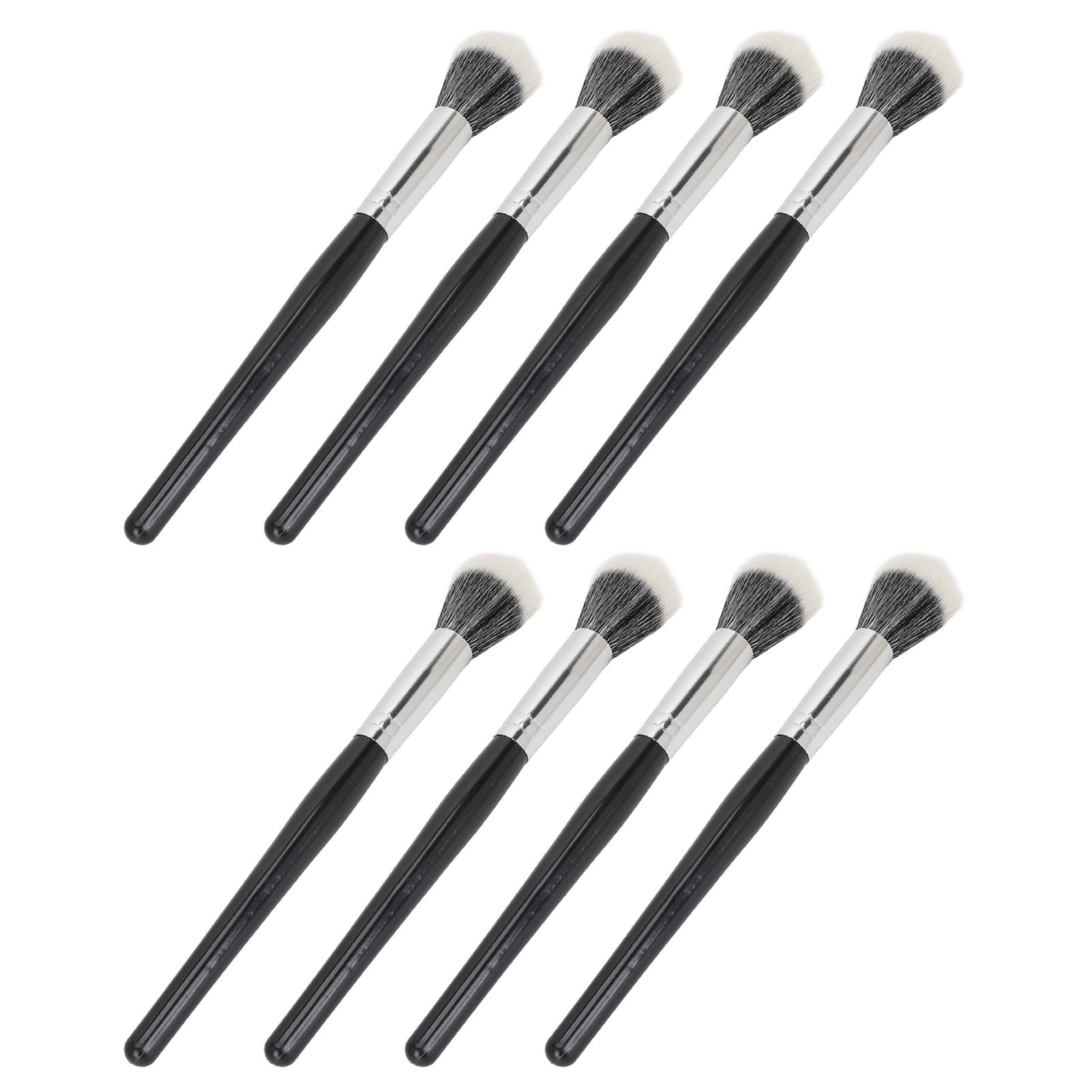 

8Pcs Makeup Brush Set Soft Bristles Flat Top Stippling Brush Cosmetic Brush Set for Blush Foundation