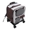 Pet Carrier Backpack with Wheels 2 in 1 Breathable Window Large Capacity Portable Rolling Cat Dog Carrier Bag for