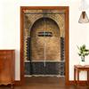Harryy Potters 9 3/4 Train Platform Brick Wall Photography Backdrop Magic School Door Hanging Banner Half-Curtain Baby Portrait