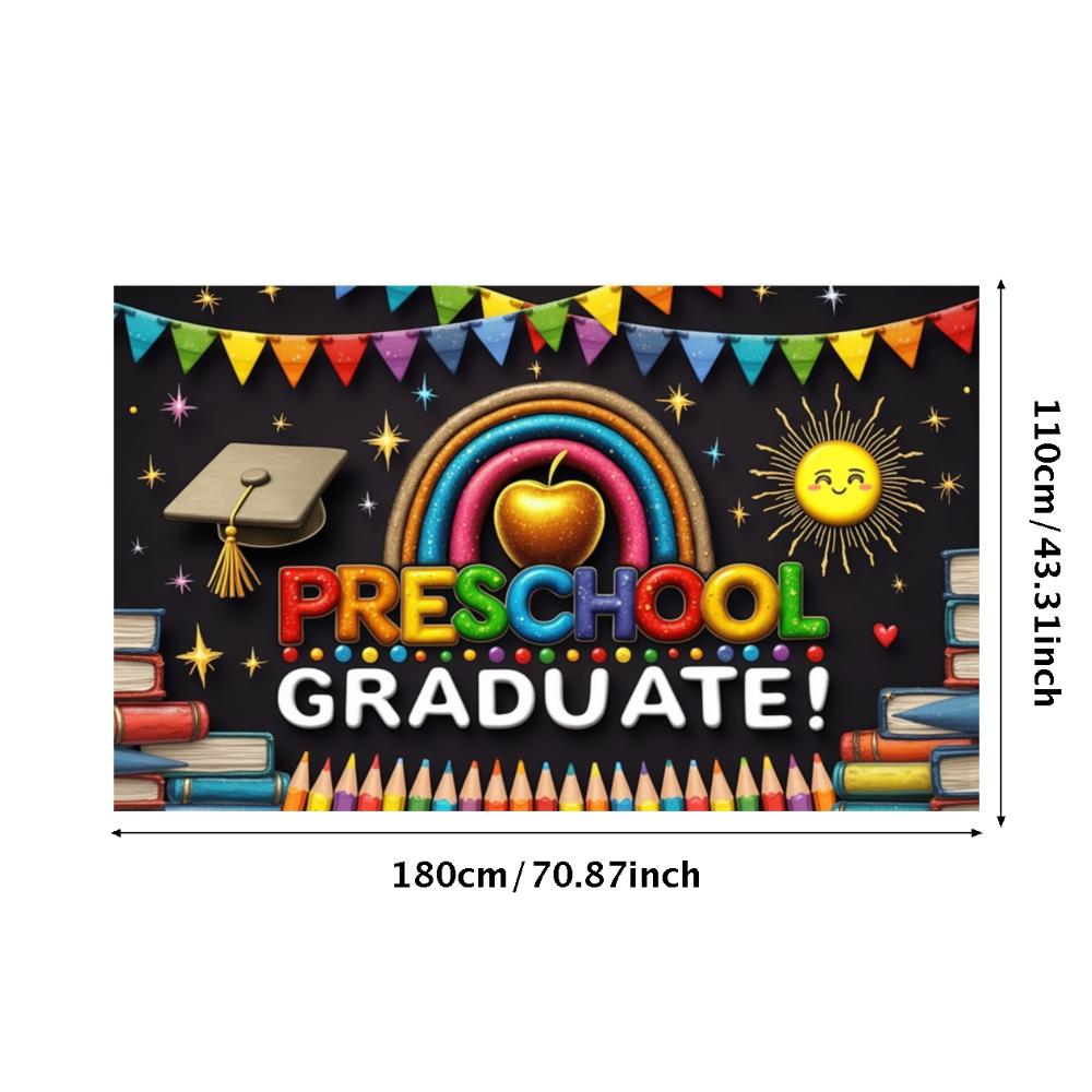 Graduation Decoration Star Pattern Preschool Graduate Graduation Banner Decoration Graduation Theme For Educational Events