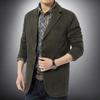 Spring and Autumn 2 Coats Suit Men's Solid Color Casual Loose Jacket Men's Pure Cotton Small Suit Top