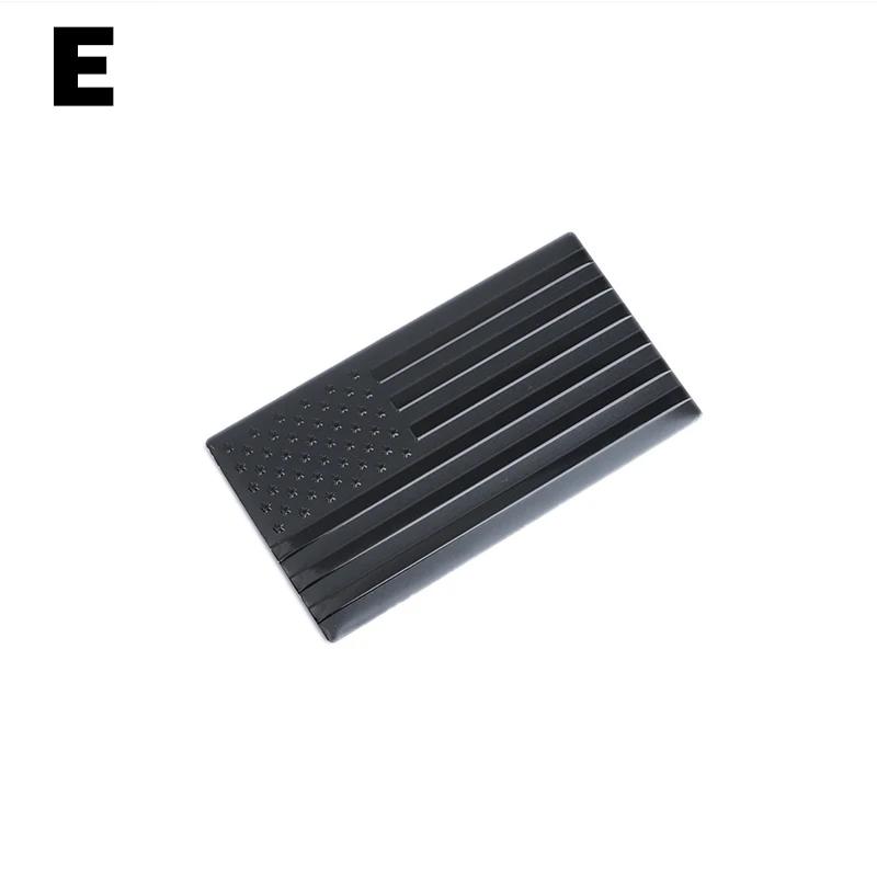 2Pcs Automobile Motorcycle Exterior Accessories United States Of America USA National Flag Aluminum Alloy Emblem Badge Car Stickers