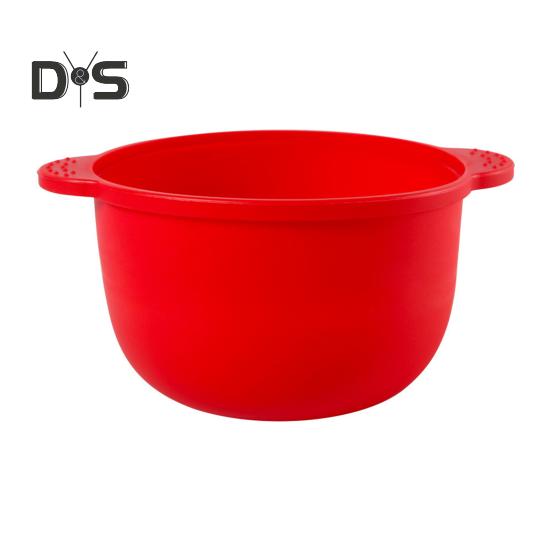 

Силиконовый подогреватель воска с ручкой, антипригарный восковой горшок, чаша для удаления волос, нагреватель расплава воска, нагревательная машина, замена контейнера красный