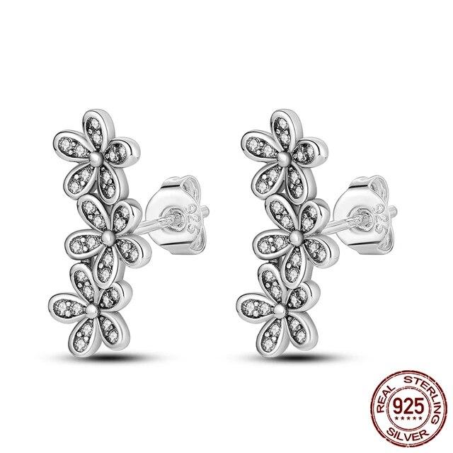 Neue Design Stern Flügel Ohrstecker Creolen für Frauen Freundin Frau Silber 925 Schmuck Geschenk Tropfen Ohrringe