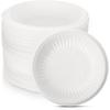 Bokon 100 Count 4 Inch Small Paper Plates Heavy Duty Round Paper Starch Disposable Plates Mini Party Plates Bulk for Dessert, Cake, Appetizer, Dinner