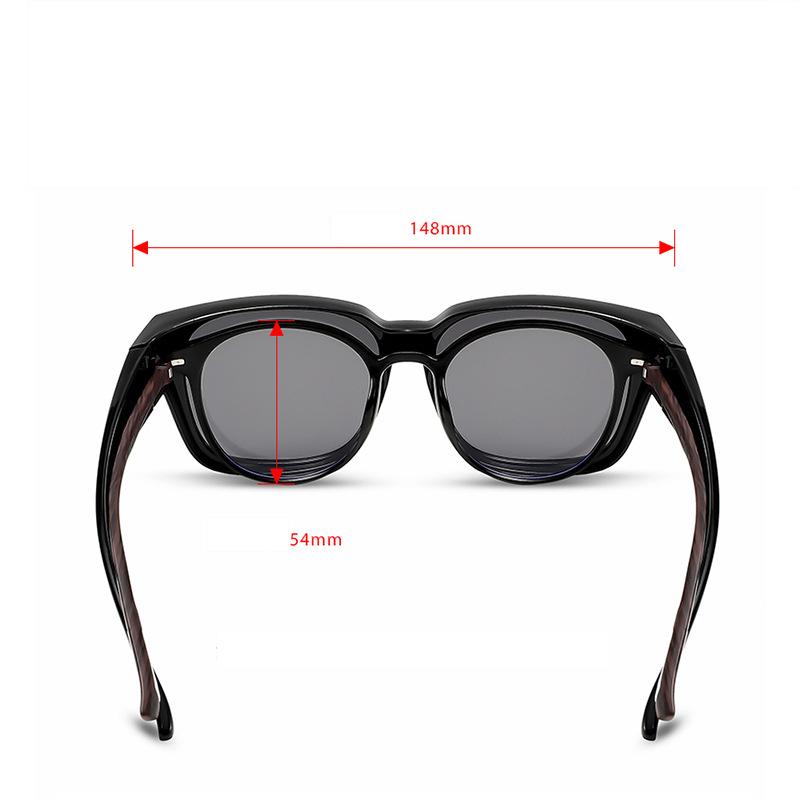 Non-polarized Men Women Vintage Square Sunglasses Unisex Wear Over Eyewear Outdoor Travel Fit Over Sun Glasses for Sports