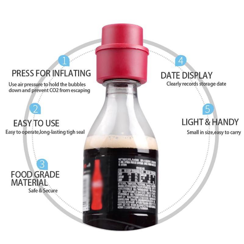 Press Type Aerated Soda Sealer Soda Beverage Soda Stopper Protector Carbonated Holder Bottle Pump Cap