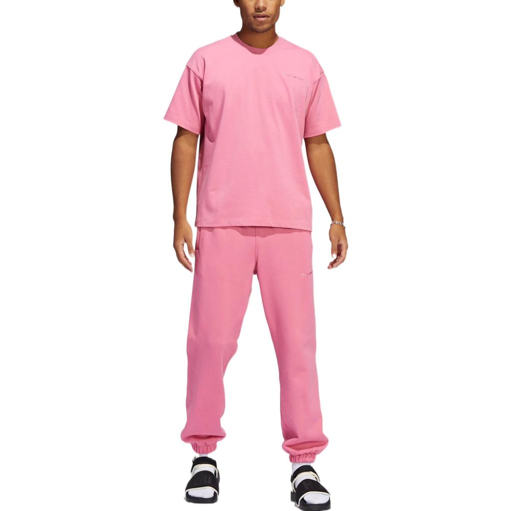 Adidas Originals Trefoil X Pharrell Williams Solid Joggers With Cuffs Men Bottoms Magenta HF9915