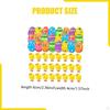 24Pcs Easter Egg Filled Chicks Toys Colorful Mini Cute Basket Stuffers Party Favor for Kids