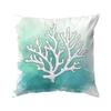 1/4pcs Watercolor Beach Illustration Cushions Pillowcase Polyester Cushion Cover Throw Pillow Pillowcover Home Car Sofa Decor
