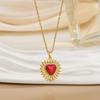Silver Plated Sacred Heart Chokers Necklaces Chain Necklace  Women's Jewelry