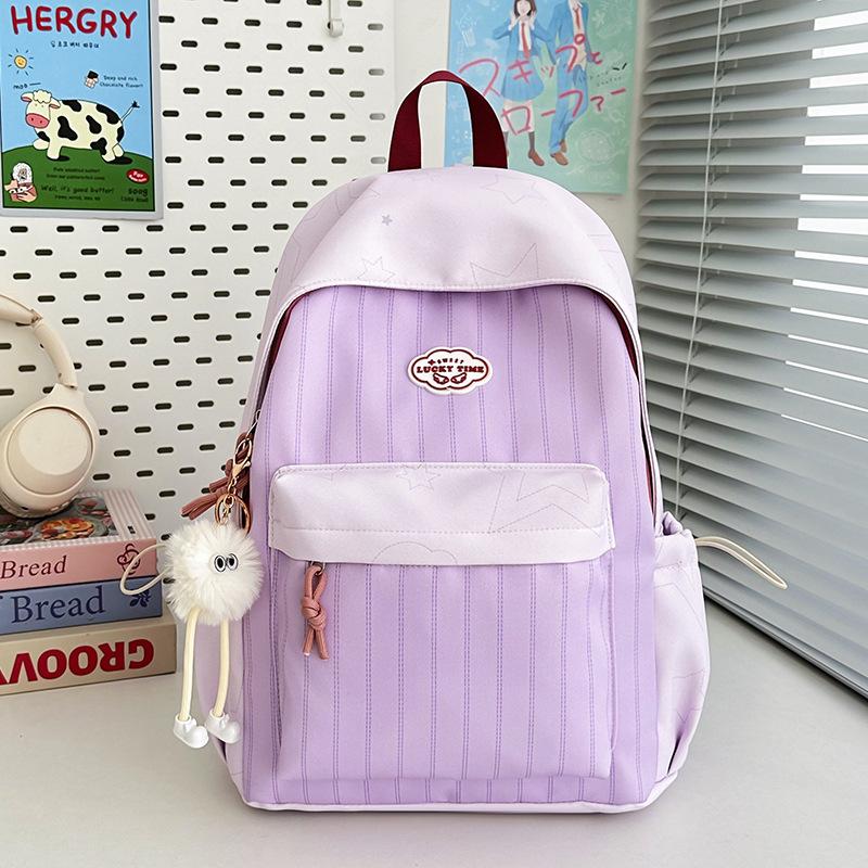Schoolbag Korean version ins Mori school bag high value sweet primary and secondary school students light backpack commuter leisure backpack