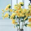 5 Fork Artificial Peony Flower Plastic Fake Flower Silk Peony Flower Branch  Balcony Decoration