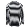 Women's Striped Color-blocked V-neck Pullover Long-sleeved Knit Top