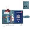 Customizable PU Leather Anti-Magnetic Passport Holder with Magnetic Buckle and Enterprise Logo