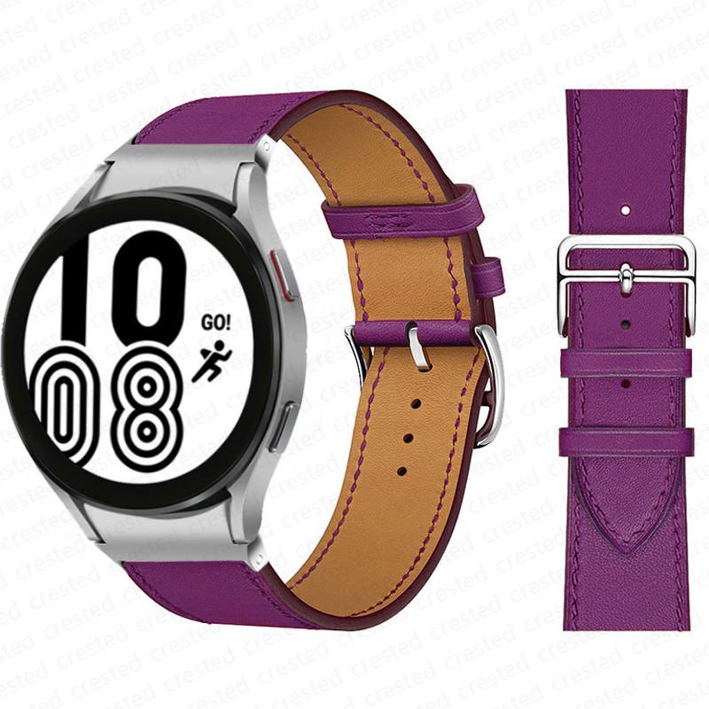 20mm Armband für Samsung Galaxy Watch 6 4 classic/5 Pro 44mm 40mm 47mm 43mm 45 Ohne Lücken Lederarmband Correa Galaxy Watch 6 Armband