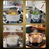 Deep-Frying Pot and Basket Set with Food-Grade 201 Steel Construction, Pot Lid, and Easy-Cleaning Design for Outdoor Meals and Group Parties