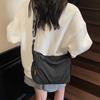 Large-capacity Casual Cloth Bag Women's New Versatile and Lightweight Shoulder Messenger Bag Fashionable Pleated Dumpling Bag