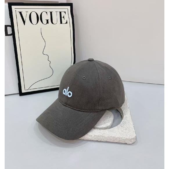 alo 3D Letter Embroidered Soft Top Baseball Cap for Women Casual and fashionable all-season Korean-style sun hat for men