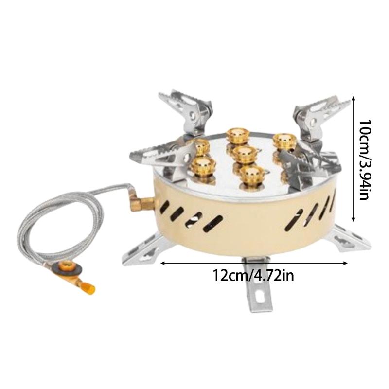 Compacts Durability Camp Stove Survival Furnaces Windproofed Hiking Field Stove for Fishing Picnics
