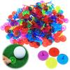 50/100/150Pcs Golf Ball Marker High Visibility Colorful Transparent Plastic 24MM Golf Ball Position Marker Golf Accessories Men Women Golfer Gift