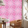 Hippie background wallpaper powder pink, white and purple 50x1000