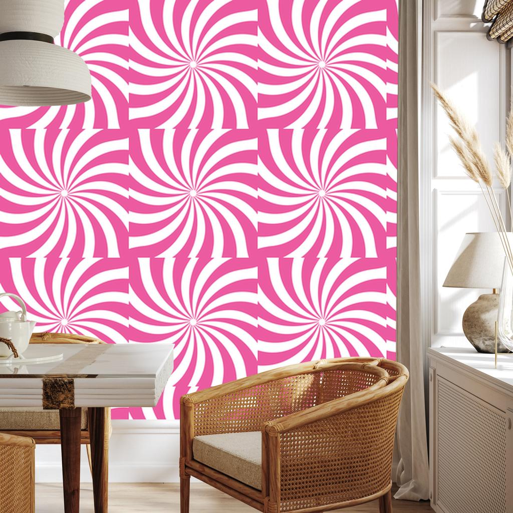 Hippie background wallpaper powder pink, white and purple 50x1000