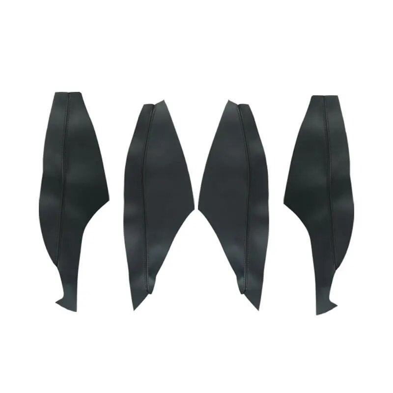 4pcs Car-styling Microfiber Leather Door Armrest Panel Cover Sticker For Toyota Corolla