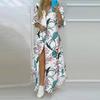 Fashion New Printed Plus Size Shirt Dress Women Single Breasted Elegant Long Sleeve Casual Dresses Women Irregular Loose Summer Dress 757
