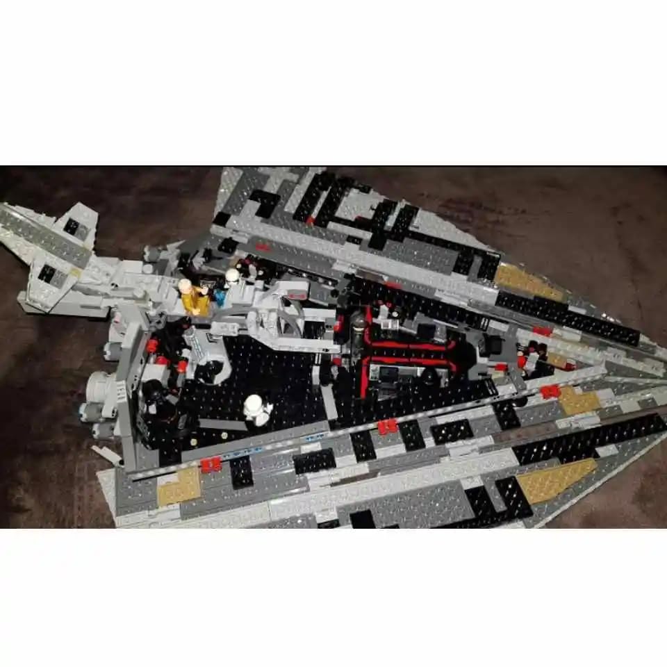 Zmart 75190 Navă Spațială de Luptă Navă Spațială Blocuri de Construcție Distrugător Model Spațial DIY Model din Plastic Kit de Asamblare Kit de Construcție Avion de Luptă Jucărie Educativă