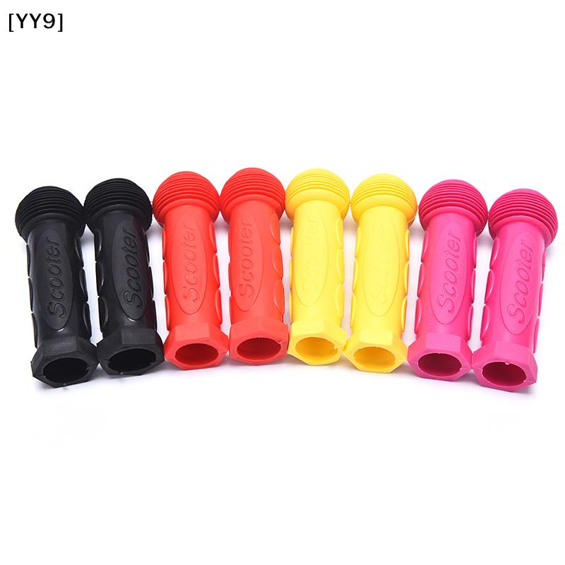 1 Pair Rubber Bicycle Handlebar Grips, Multiple Colors Available Kids Bike Grips for Scooter Skateboard[YY9]