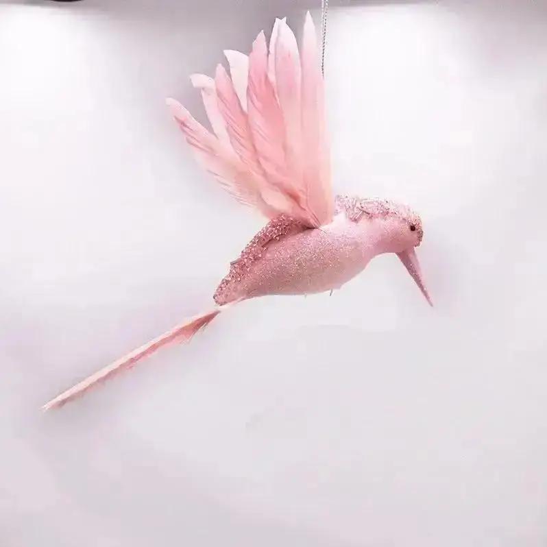 

Колибри Искусственные птицы Поддельные пенопластовые животные Имитация перьевых птиц Модель Искусственный голубь Птица Форма Рождественская елка Подвеска