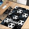 Benutzerdefinierter Fußball-Teppich mit Namen, für Bürostuhl, Wohnzimmer, Schlafzimmer, Küche, Dekor, Geschenke.