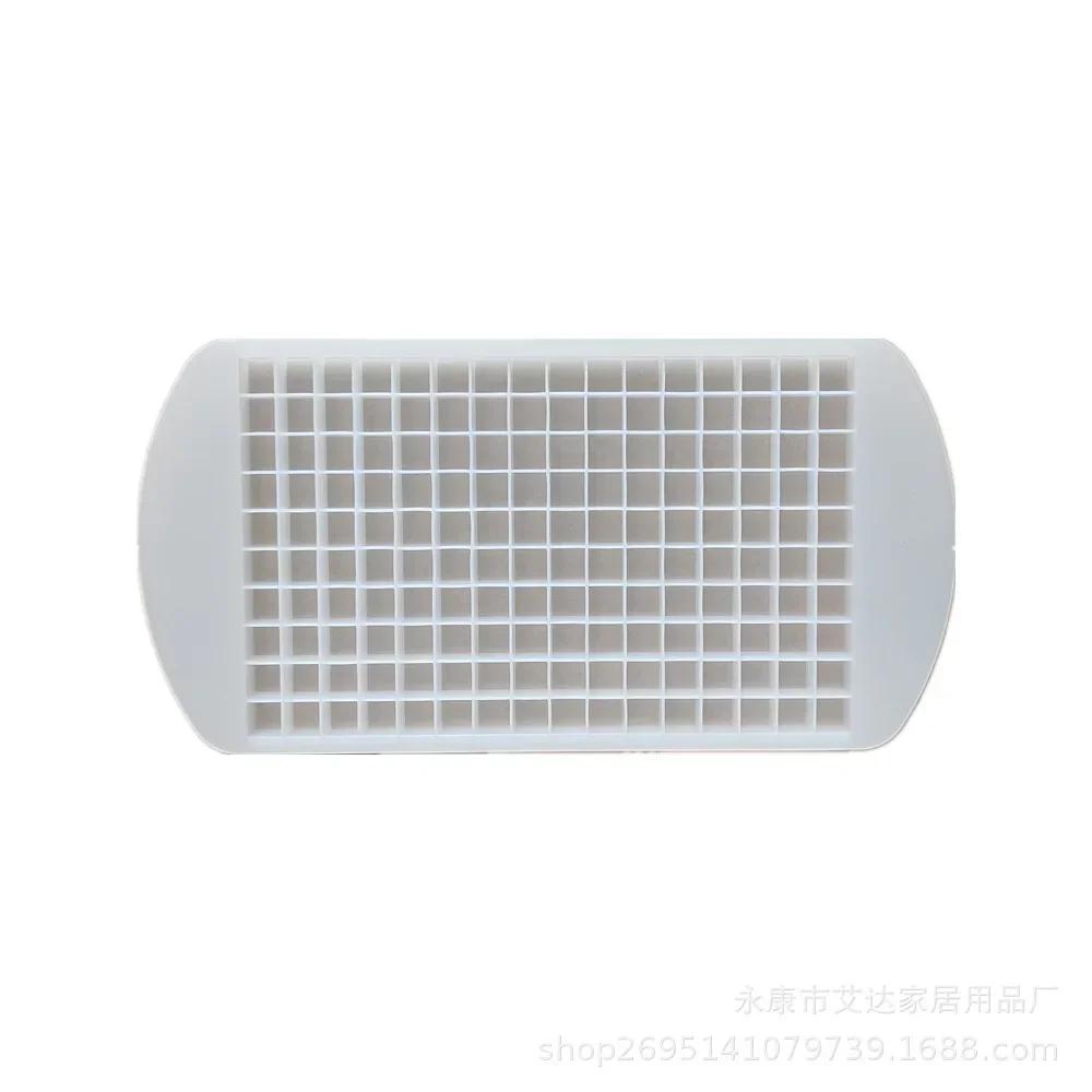 160 Grid Silicone Ice Tray Ice Cubes Foldable Ice Mold Breaker Grid Tray Small Square Mold Maker Silicone Mold