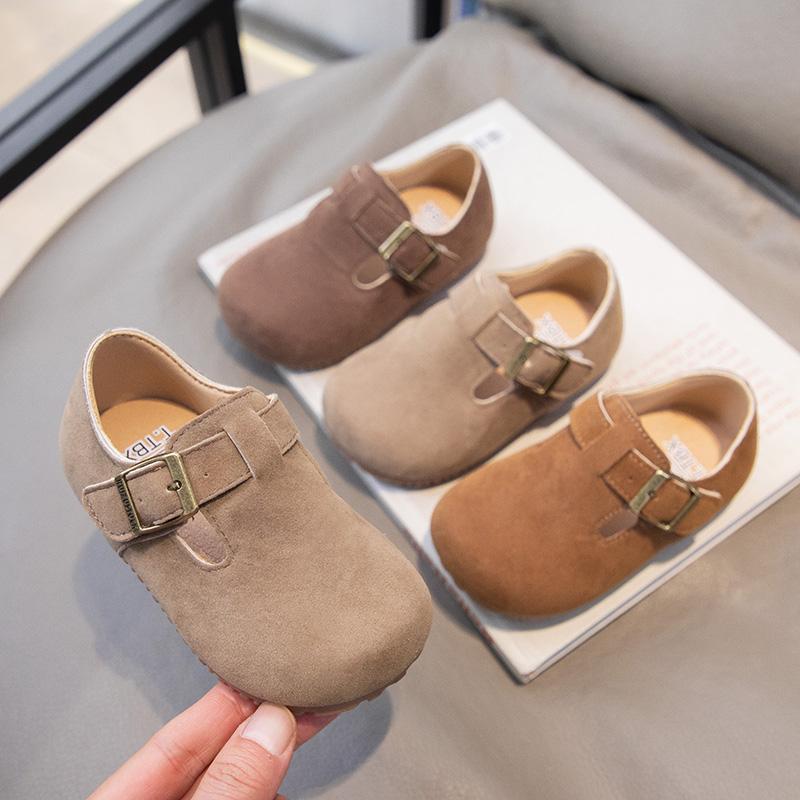 Children Casual Retro Shoes Fashion Kids Leather Shoes Britain Style Boys Moccasin Shoes Simple 2024 Autumn and Spring New