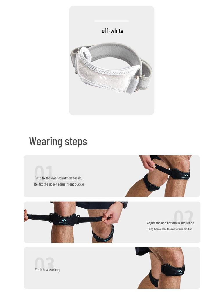 Patella Strap Meniscus Knee Support Compression Sleeve for Running & Jump Rope - Unisex Shock Absorption Protective Gear for Sports