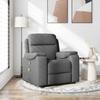 Massage Chair Dark Gray Fabric