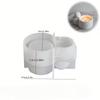 1pcs  Silicone Candle Holder Mold - Cute Rabbit-Shaped Dual-Compartment Design for Candles, Cement Casting - for Home Desk Decor
