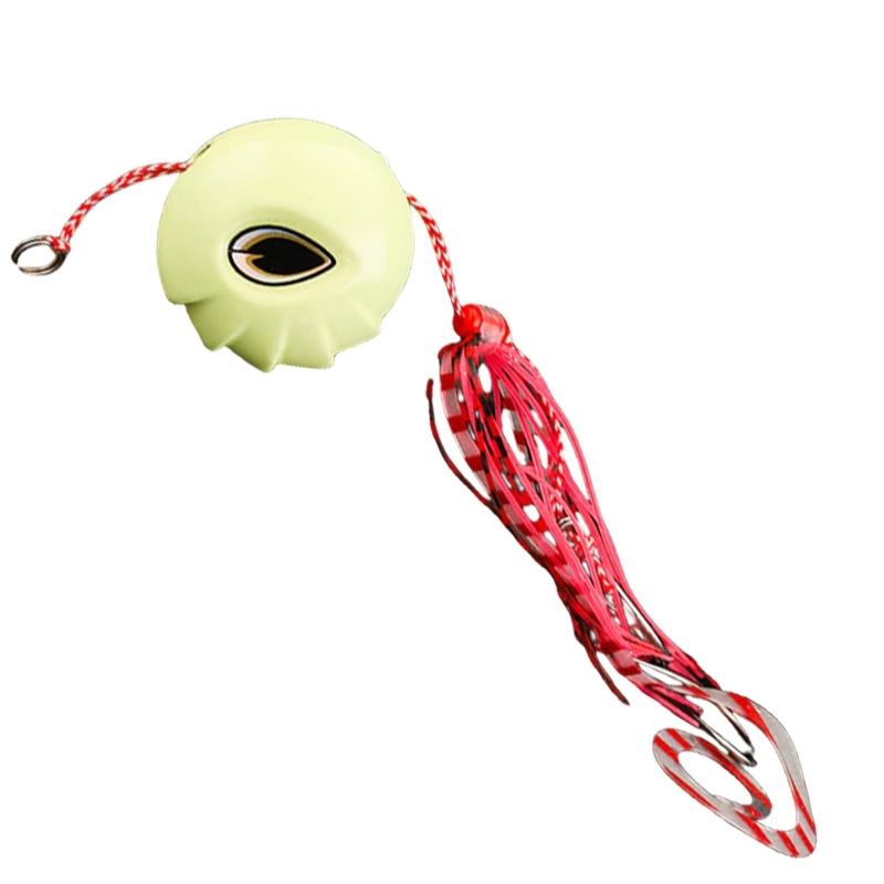Sliding Kabura Jig for Snapper Fishing Accessories Kabura Jig Head with Hook Artificial Jigging Fishing Lure Baits