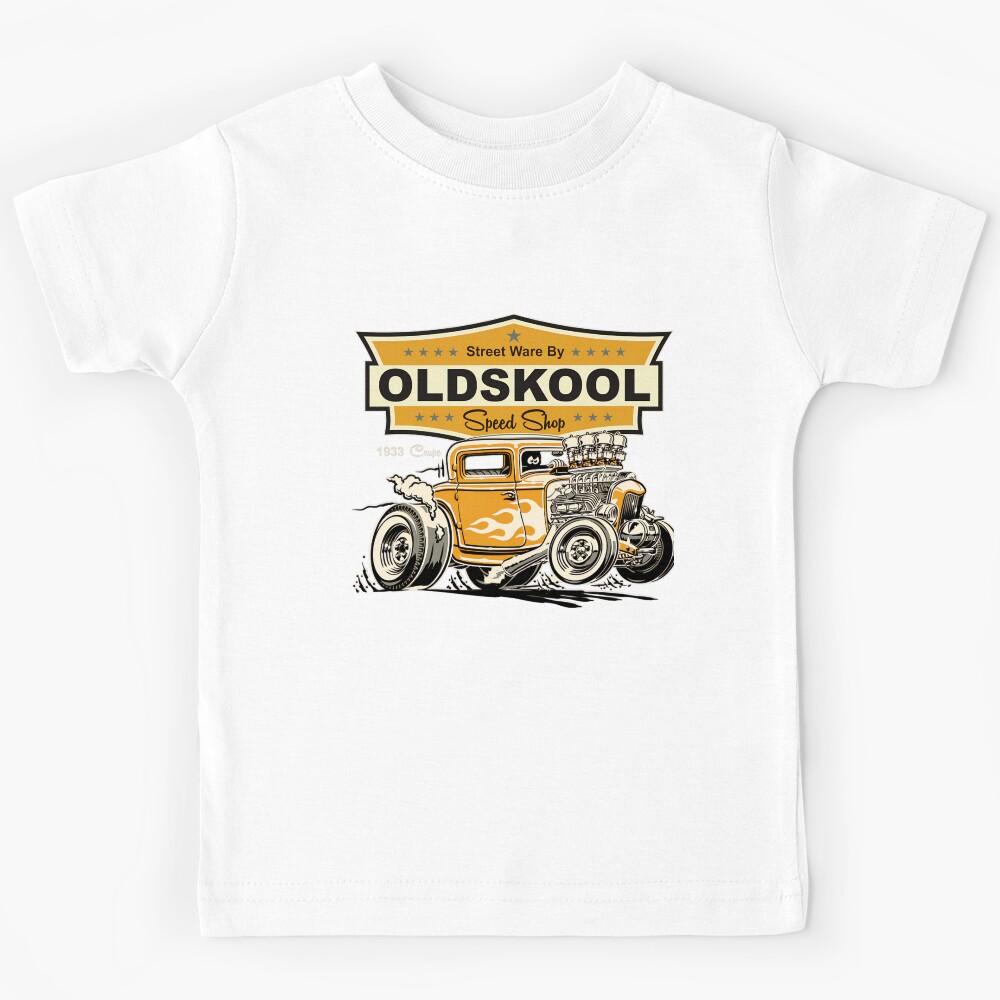 Rod Car Drag Muscle Hot Vintage Racing Kids T-Shirt 100