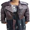 Women's100% Real High Quality Lambskin, Burgundy Leather, Cropped Motor, Biker Short Jacket,Slim Fit, Long Sleeves Beautiful Look,Gift For Her