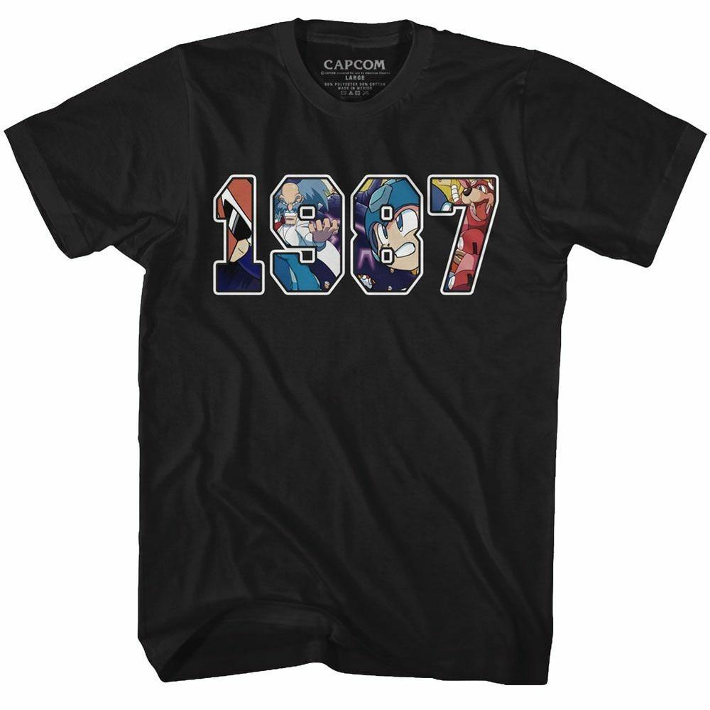 

Mega Man 1987 Black Adult T-Shirt M