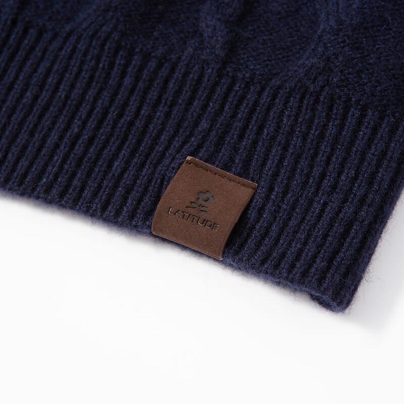 MONTAGUT Men's Merino Wool Round Neck Sweater