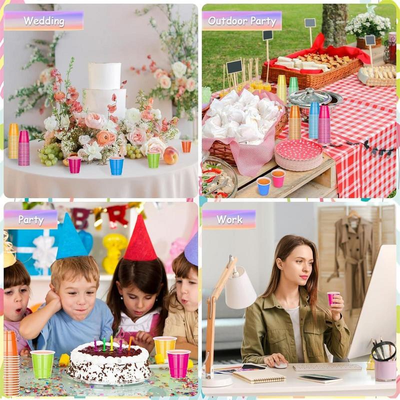 Schnapsgläser für Hochzeit Probiergläser Set mit 200 Stück 2oz Kleine Behälter für Gewürze Whiskey Wodka für Bar Geburtstag Probe