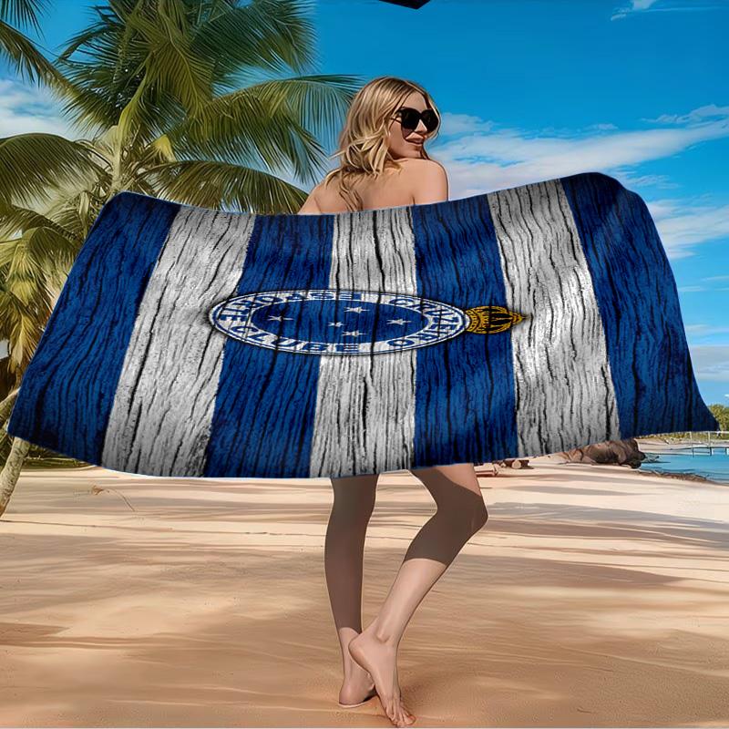 Cruzeiro Passionate Fan Beach Towel Microfiber Beach Towel, Lightweight and Quick-Dry, for Summer Travel, Swimming Pool Fan Birthday Gift