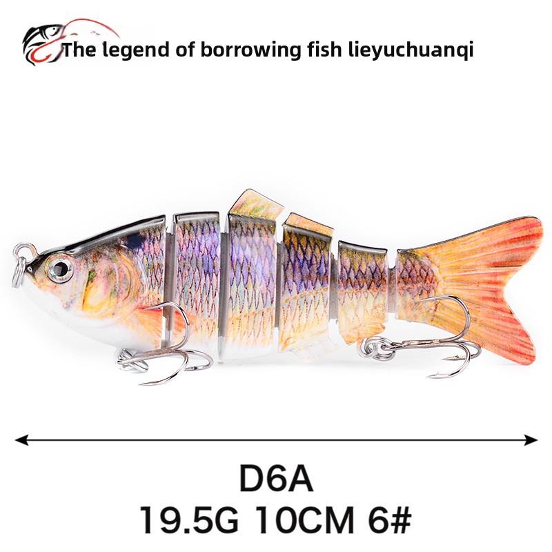 Simulated Multi-section Fish 10cm-6-6 Sections Luya Bait, Hard Bait, Fake Bait